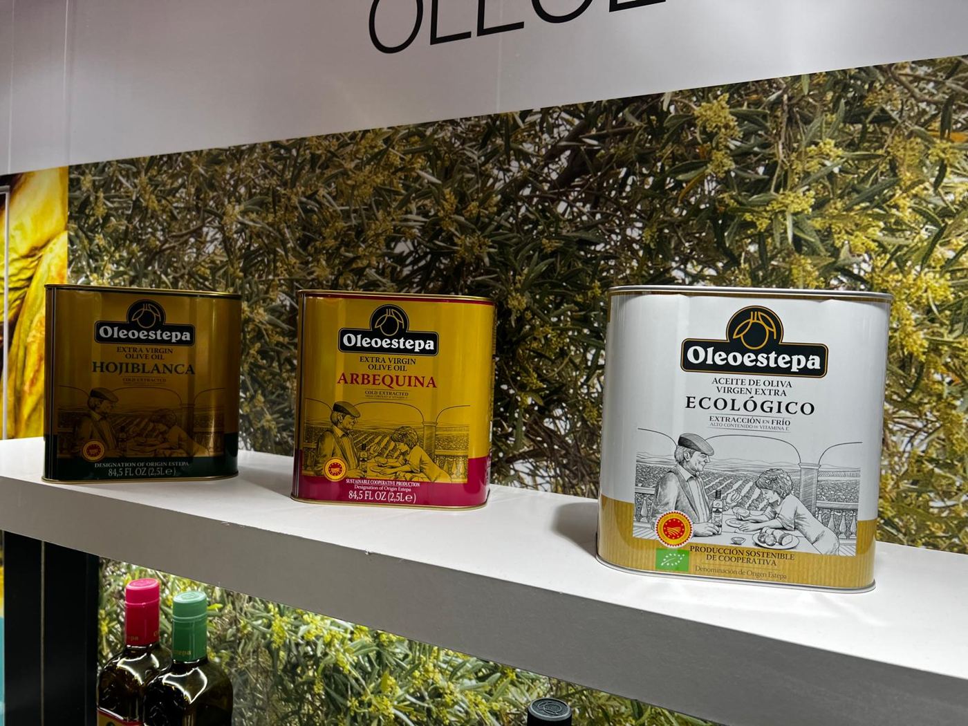 Latas de aceite Oleoestepa: Hojiblanca, Arbequina y Ecológico